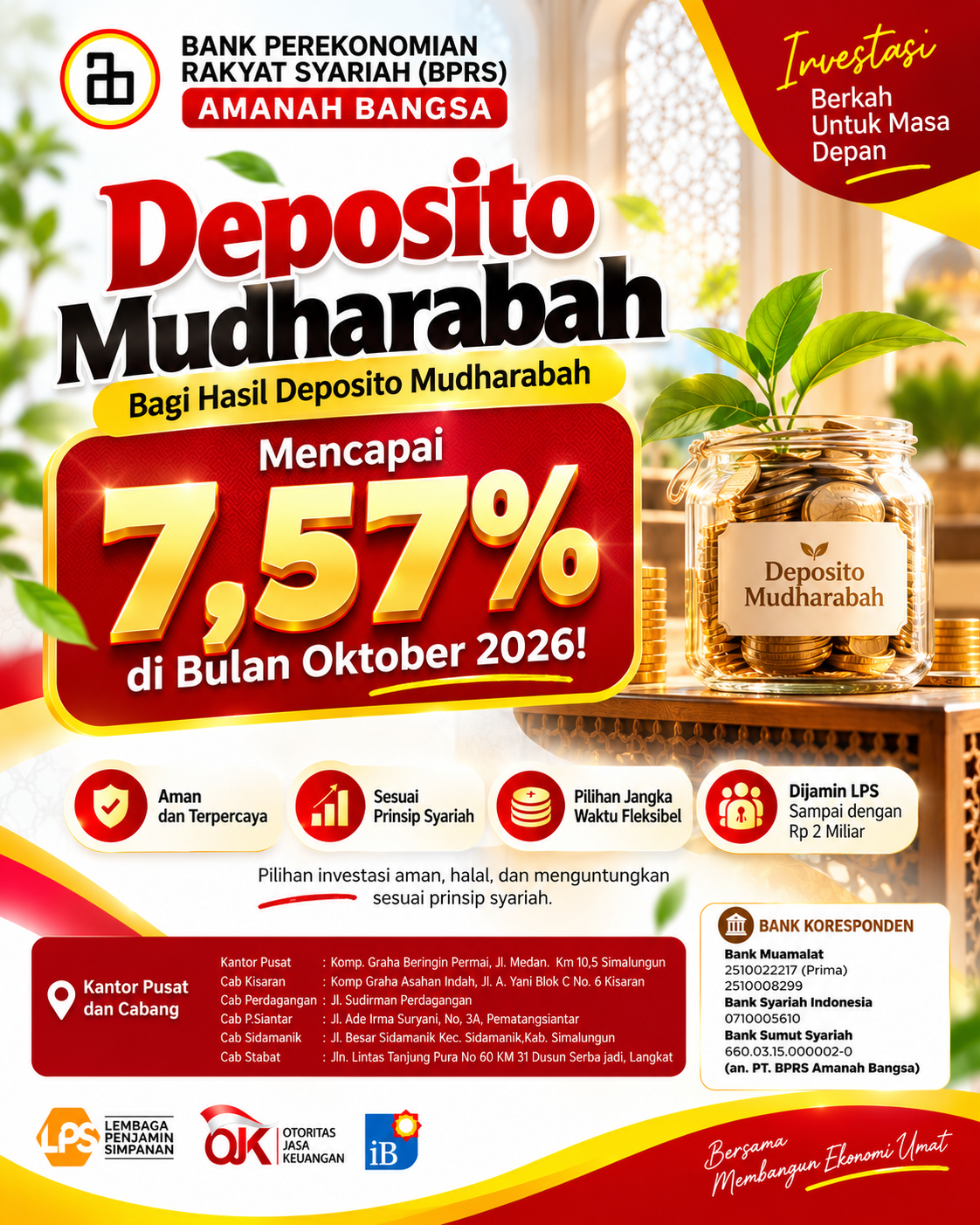 Deposito Bulan Oktober